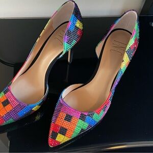 INC International Concepts Colorful Checkered Heels